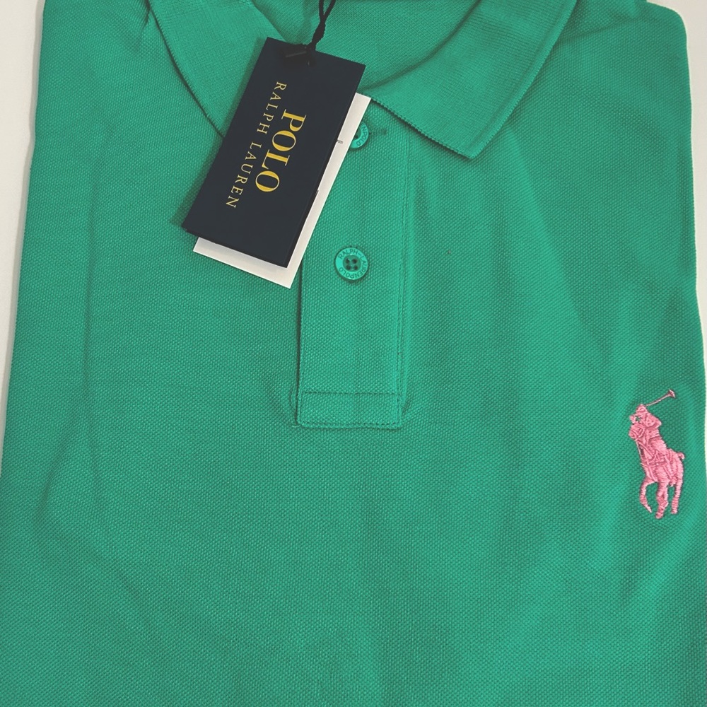 - Polo by Ralph Lauren polo shirt (Mid sized pony  Green